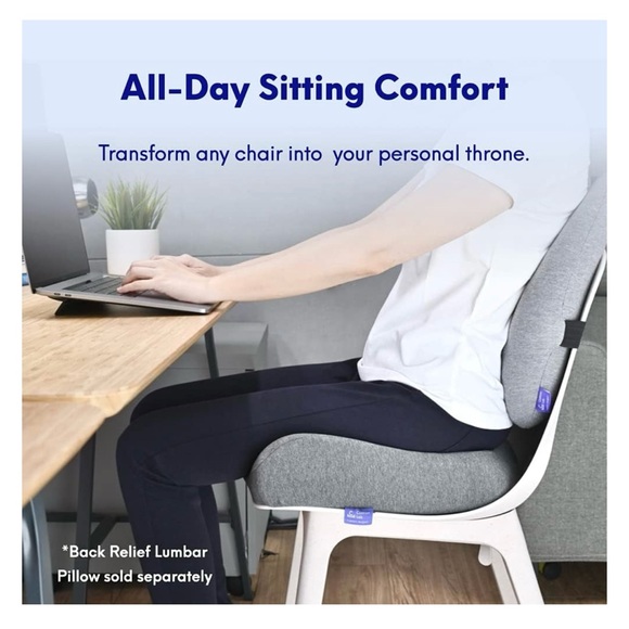 Relief Seat Cushion for Long Sitting Hours on Office & Home Chair - Picture 2 of 8
